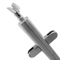 Système de garde-corps en verre moderne XYF en acier inoxydable avec pinces à verre pour balcon et escalier extérieurs