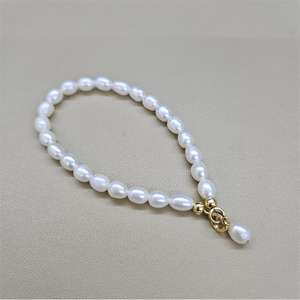 Internet Famous <b>Freshwater</b> Baby <b>Pearl</b> <b>Bracelet</b> 4.5-5mm Minimalist Design Exploiting Baby <b>Pearl's</b> Ins Style - Product Image 3