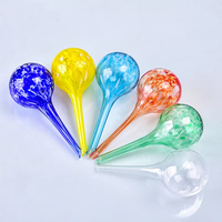 Lot de 8 Globes d'arrosage en verre soufflé à la main pour plantes en pot, 6*15cm, avec système d'auto-arrosage