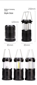 High Quality Collapsible LED Camping Lantern Hanging Portable Telescopic Led Camping <b>Light</b> Outdoor Super Bright <b>Light</b> - Product Image 4
