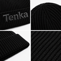 Bonnets d'hiver doux et chauds de haute qualité, en tricot côtelé, avec logo de l'entreprise, broderie personnalisée