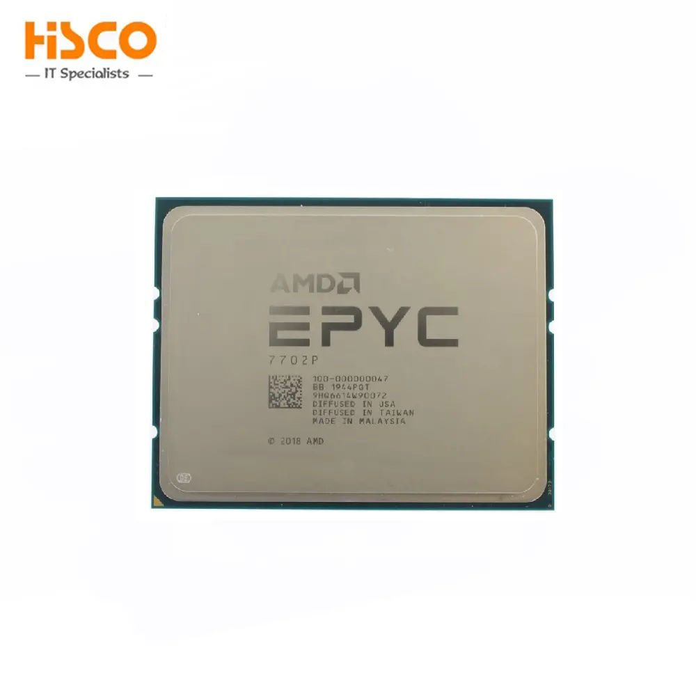 AMD 7002シリーズEPYC7702P64コア2.00GHz SP3 200W1Pサーバープロセッサ用の真新しいオリジナル100-000000047100-100000047WOF