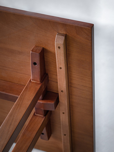 Escritorio de Oficina Rectangular Moderno y Sencillo de Madera de Teca Sólida para Apartamentos Pequeños, Uso Doméstico, Hecho en China - Product Image 4