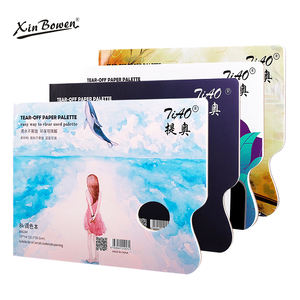 Xinbowen-<span class=keywords><strong>Palette</strong></span> de <span class=keywords><strong>peinture</strong></span> d'art <span class=keywords><strong>jetable</strong></span>, 30 feuilles de papier à déchirer, mélange de peintures, <span class=keywords><strong>Palette</strong></span> sans lavage - Product Image 1