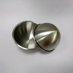 Cetakan Sabun Mandi Buatan Rumah Kualitas Tinggi Stainless Steel Tiga Ukuran 45Mm 55Mm 65Mm Cetakan Bom Mandi untuk Bom Mandi DIY