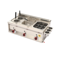 Équipement de cuisine commerciale pour restaurants et traiteurs, friteuse à gaz en acier inoxydable 24L à 3 bacs pour poulet et pommes de terre