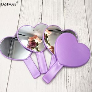 Hot Sale Purple Heart-Shape Pocket Travel Makeup <b>Mirror</b> OEM Logo Handheld Customizable Makeup <b>Mirror</b> - Product Image 4