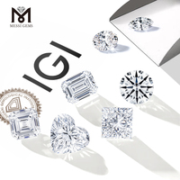 Diamant de laboratoire de haute qualité Messi Gems Factory Stock, certifié IGI, 3,07 ct, D VVS2, taille décagonale modifiée, véritable diamant cultivé en laboratoire