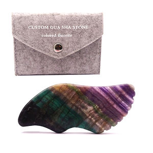 Papan Guashs piring Gua sha wajah alami, alat pijat Anti Penuaan dan pembersihan - Product Image 4