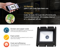RAKINDA RD4300 Pro USB RS232 Módulo Lector de Códigos QR Integrado, Escáner de Códigos de Barras para Cerraduras de Puertas con 5 Años de Garantía para Torniquetes y Kioscos