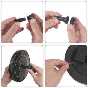 Pompe de fontaine <span class=keywords><strong>solaire</strong></span> à 4 tuyaux fixes LED IP68 Pompe à eau flottante <span class=keywords><strong>pour</strong></span> bain d'oiseaux Aquarium 3.5W <span class=keywords><strong>Panneau</strong></span> <span class=keywords><strong>solaire</strong></span> <span class=keywords><strong>pour</strong></span> jardin - Product Image 5