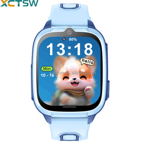 Montre connectée pour enfants OEM 4G avec carte SIM, appel vidéo, caméra, WIFI, localisation LBS, batterie 730 mAh, alarme SOS, calculatrice, <span class=keywords><strong>lampe</strong></span> <span class=keywords><strong>torche</strong></span> D53 - Product Image 1