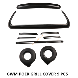 Great Wall Poer 2021 Cannon 2021 P Series 2021 Phụ Kiện Lưới Tản Nhiệt Màu Đen Mờ ABS Toàn Bộ Bộ Sẵn Sàng Vận Chuyển - Product Image 2