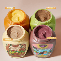 UUKKG Private Label Premium Salon Zachte Haar Glans & Kracht Koffie Mango Arganolie Passievrucht Voedende 2-in-1 Haarmasker 1kg