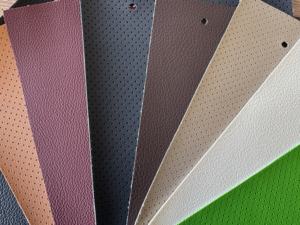 Hoge Kwaliteit Pvc Synthetische Lederen Stoelhoes Voor Meubels Voor Motorfietsen Sofa Stoelen Half Gat Embossing Gebreide Rug - Product Image 4