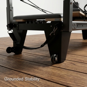 Reformer de <span class=keywords><strong>Pilates</strong></span> classique à cadre blanc en alliage d'aluminium de Shandong <span class=keywords><strong>Pilates</strong></span> pour les cliniques de bien-être haut de gamme - Product Image 6