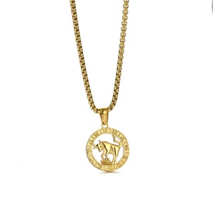 Collier personnalisé en acier inoxydable avec signe astrologique du zodiaque - Product Image 1