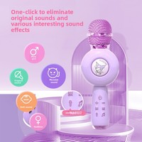 Microphone à condensateur sans fil Sanrio Kuromi pour enfants avec suppression du bruit et design cardioïde pour le chant et la scène
