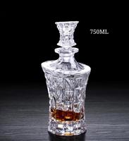 Emballage en bouteille de verre personnalisé en gros pour le brandy ou le whisky 750ML