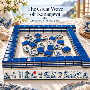 En stock, jeu de tuiles de mahjong américain, 160 pièces, 4 couches, acrylique gravé, finition lisse, tuiles de mahjong personnalisées, cadeau pour femmes - Product Image 1