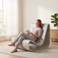 Fauteuil d'appoint incurvé moderne pour salon, hôtel ou réception
