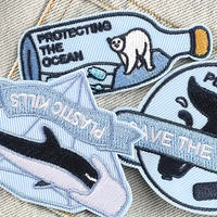 Patch brodé personnalisé en tissu, thermocollant, à presser à chaud, badge brodé, cadeau idéal