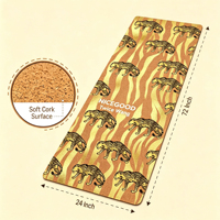 Tapis de yoga en liège bio Nicegood 5/6/8 mm, antidérapant, en liège naturel et caoutchouc, écologique, durable