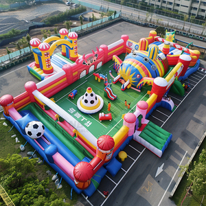 Playground Football Theam Amusement Park Kids Slide House Castle Inflatable Bouncer Inflatable Obstacle Course Inflatable Obstac - Product Image 6