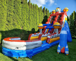Tobogán Acuático Gigante Inflable, Tobogán Acuático Húmedo y Seco, Toboganes Acuáticos Inflables para Niños - Product Image 5