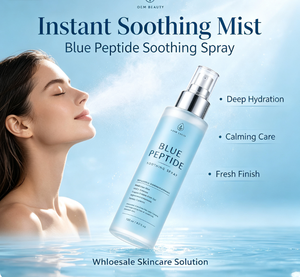 Spray apaisant au peptide bleu 120 ml, brume hydratante pour le visage à utiliser la nuit, pour tous types de peaux, étiquette privée acceptée - Product Image 4