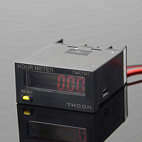 Compteur de temps numérique industriel compact TMC7MT 24*48mm avec écran LCD rétroéclairé LED