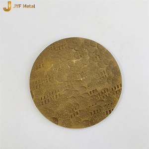 LL258 Placa de Acero Inoxidable 304/316L Martillada a Mano, Color Latón Espejo, Grabada en Relieve, Estampada en Oro Titanio, Plegado y Corte Personalizados - Product Image 6