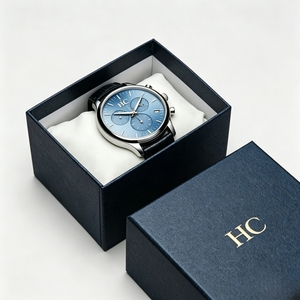 Wholesale Watch <b>Box</b> Lid and Base Two Piece Rigid Cardboard <b>Box</b> for Wristwatch Custom Logo Bulk Watch Packaging Supplier - Product Image 3