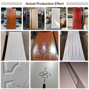 Revêtement de porte moulé en mélamine à grain de bois de haute qualité, panneau de porte pré-fini en HDF/MDF, étanche, pour le marché italien et français - Product Image 4