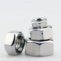 Écrous hexagonaux de machine en acier inoxydable 304 zingué ASME B18.2.2, conçus avec précision, résistants à la corrosion, de style américain M3