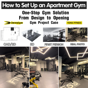 Solution clé en main pour salle de sport résidentielle, fabricant chinois d'équipements de fitness commerciaux, spécialisé dans les projets de type entreprise. - Product Image 5