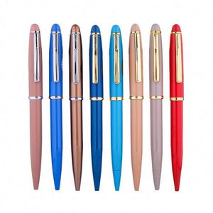 Promotional Slogan Metal Custom Metallic Finish 30G Twist Logo Ball <b>Pen</b> - Product Image 1