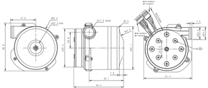 Haute qualité 24 volts mini dc air conditionné cfm l'industrie en aluminium électrique brushless fan de voiture pompe centrifuge ventilateur - Product Image 5