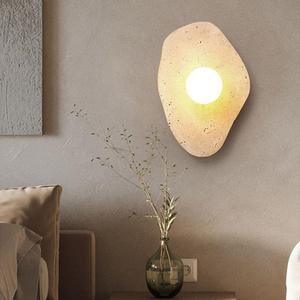Japanese Wabi Sabi Style Travertine Wall Lamp <b>Led</b> <b>Light</b> For Bedroom Entryway <b>Hallway</b> Staircase Balcony Passageway - Product Image 1