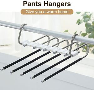 Appendiabiti Salvaspazio 5 in 1 Multistrato Pieghevole in Acciaio Inox per Vestiti e Pantaloni - Product Image 2