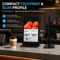 Affichage numérique LCD 10,1 pouces pour table, résolution 800 x 1280, menu sans fil, CMS intégré pour restaurants et cafés – Fournisseur direct usine