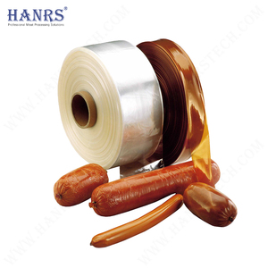 2025 Kosher HANRUISI <span class=keywords><strong>Film</strong></span> barrière PE de qualité alimentaire pour boyaux de saucisses, haute résistance à la traction, souplesse, imprimé, fumé - Product Image 4