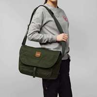Tas Selempang Kanvas Vintage Logo Kustom Grosir Gaya Jepang dengan Tutup Lipat Multi Kantong Tas Retro Selempang Bahu Unisex
