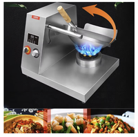 Machine à wok automatique au gaz Poweradd pour restaurant, poêle à frire, robot cuisinier intelligent rotatif pour riz frit, 220V, acier, usage domestique
