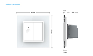 Interruptor Táctil Modular Livolo Estándar Europeo de 1 Canal y 1 Vía, 22.5mm*45mm, Marco de <span class=keywords><strong>PC</strong></span> y Cristal Templado, Impermeable, Fácil Instalación - Product Image 6