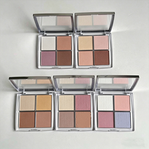 Palette de maquillage luxueuse bio micro-lumineuse pour les yeux et le visage, avec poudres et fards cuites - Product Image 1