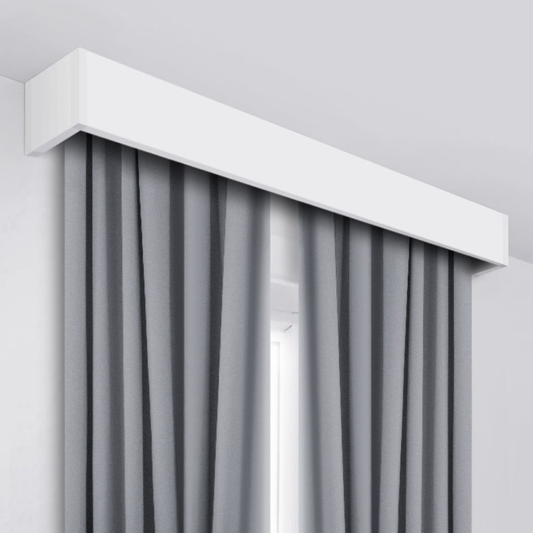 Wholesale Heavy Duty Aluminium Window Curtain Rails Double Curtain Track Box