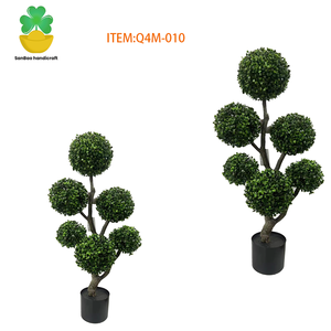 Albero Topiario Artificiale SanBao Milan Ball 90CM, Pianta Simulata, Vegetazione Finta in Vaso di Plastica per Decorazione Interna ed Esterna - Product Image 4
