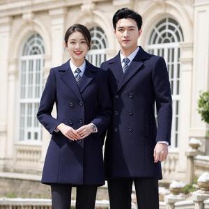 <span class=keywords><strong>Manteau</strong></span> en laine pour hommes et femmes, vêtements de travail professionnels rembourrés en coton pour l'hiver, vêtements de travail pour banque, boutique 4S, <span class=keywords><strong>manteau</strong></span> en laine. - Product Image 1