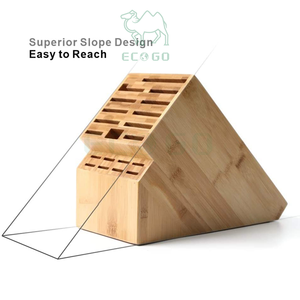 <b>Holder</b> Bamboo <b>Knife</b> Block - Product Image 4